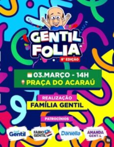 Gentil Folia vai alegrar a Segunda-Feira de Carnaval em Caxias