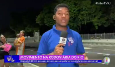 Repórter da Globo tem celular roubado durante transmissão ao vivo