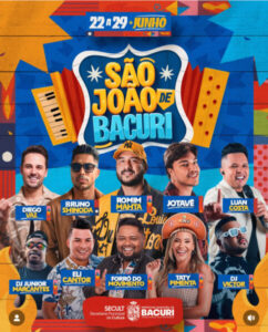 São João de Bacuri promete agitar a cidade com grandes atrações musicais