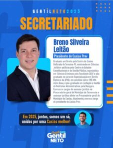 Gentil Neto anuncia mais um nome para sua equipe de gestão em Caxias