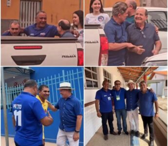 Adversários políticos dão exemplo de civilidade durante às eleições em Vargem Grande