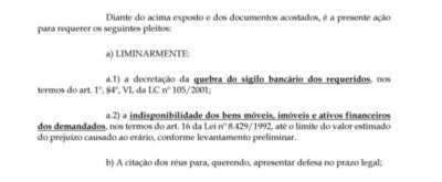 Justiça determina bloqueio de bens e quebra de sigilo bancário de ex-gestores de Impresec por desvio de R$ 18 milhões em Carolina