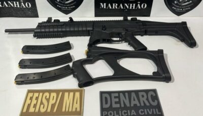 Em Timon, forças de segurança pública apreendem carabina .40 e três carregadores; uma pessoa foi presa