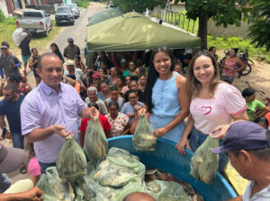 Carminha lidera ação solidária em Água Doce com apoio da deputada federal Detinha e presença do deputado estadual Aluízio Santos