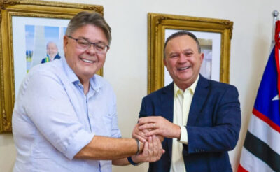 Governador Carlos Brandão recebe prefeito Kleber Tratorzão para discutir avanços em São Domingos