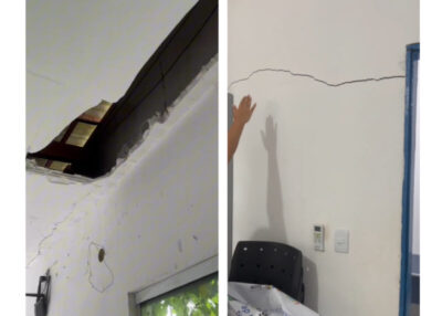 Colapso no prédio da assistência social em Barão do Grajaú