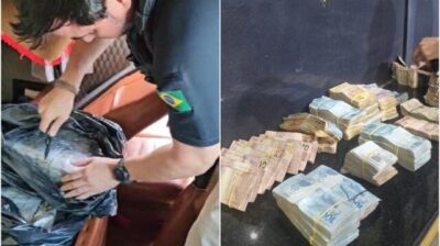 PRF apreende 240 tabletes de cocaína e mais de R$ 150 mil em São Luís