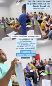 Prefeito de São Vicente Ferrer reúne profissionais da saúde bucal para fortalecer cuidados no município