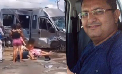 Ex-prefeito de São José dos Basilios, Farinha Paé, se envolve em grave acidente na BR-226