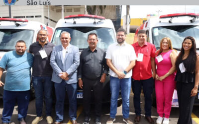 Prefeito Raimundinho recebe nova ambulância para o município durante Encontro de Prefeitos Maranhense