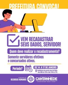 Prefeitura de Cantanhede anuncia recadastramento obrigatório para servidores