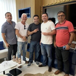 Imagem do dia: Josimar de Maranhãozinho recebe empresário Adson Manoel e comitiva de Turiaçu