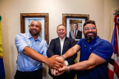 Brandão recebe novo presidente da Famem no Palácio dos Leões e celebra a unidade entre os prefeitos maranhenses