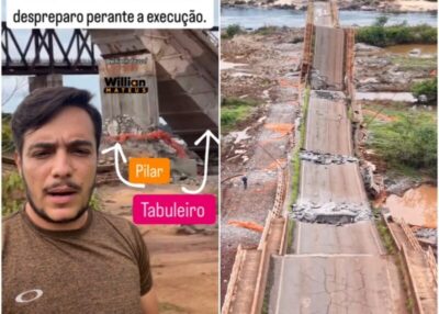 Engenheiro critica trabalho do DNIT para implodir resto de ponte entre MA e TO: “não foi eficiente, total despreparo”