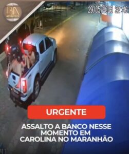 Carolina vive noite de terror com ataque de quadrilha a agência bancária