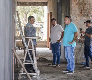 Santa Helena!! Joãozinho Pavão vistoria obras da nova Unidade Básica de Saúde do povoado São Raimundo