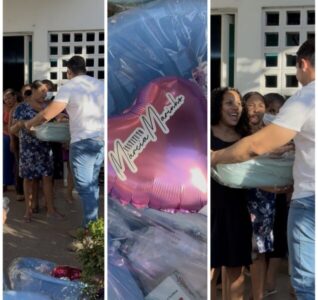 Dia das Mães: Paulinho, através do Instituto Márcia Marinho, presenteia as mamães da Maternidade Carmosina Coutinho