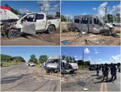Acidente envolvendo Hilux e Van deixa 11 feridos no interior do Maranhão