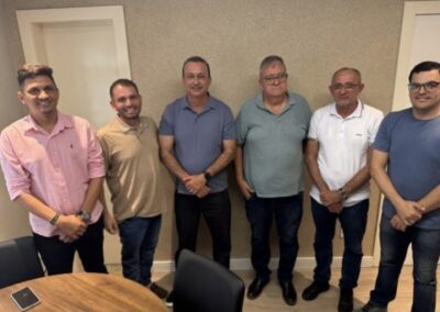 Em reunião com presidente estadual do MDB, prefeito de Tuntum declara apoio a Orleans Brandão