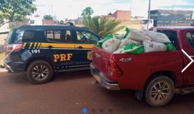 Jovem é preso pela PRF após saquear meia tonelada de ração de um caminhão tombado em Açailândia