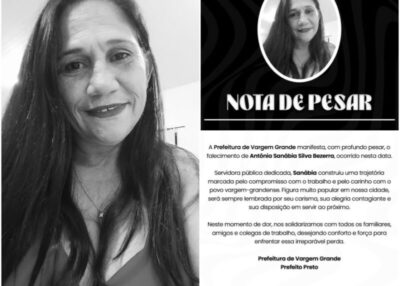 Morte de Sanábia Bezerra causa grande comoção em Vargem Grande