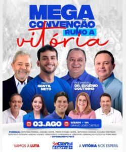Gentil Neto dará largada rumo à vitória em Caxias com mega convenção, dia 3 de agosto