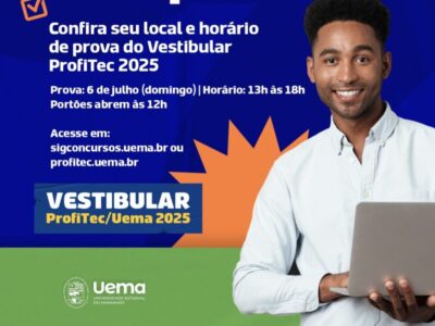Cartão de inscrição do ProfiTec 2025 já está disponível para consulta na Uema