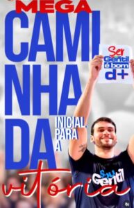 Gentil Neto dará largada em sua campanha a prefeito de Caxias com mega caminhada da vitória, sexta-feira, dia 16