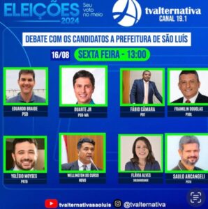 TV alternativa promove primeiro debate eleitoral 2024 para Prefeito de São Luís