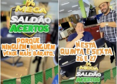 NÃO PERCA! Já começou o Mega Saldão das Lojas Acertos