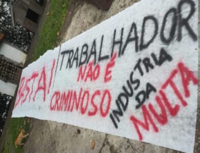 Polícia Militar e SMTT tentam intimidar manifestação contra a indústria de multas na gestão Braide