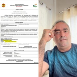 Prefeito Lúcio Flávio abre licitação com estimativa de gastos de quase R$ 31 milhões para recuperação de estradas vicinais em Itinga do Maranhão