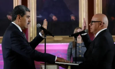 “Esta posse venezuelana constitucional não puderam impedir”, diz Nicolas Maduro
