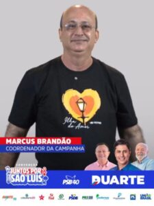 O gigante entra no play! Marcus Brandão assume oficialmente articulação e coordenação da campanha de Duarte Junior em São Luís