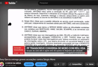 Bomba!!! Veja o vídeo com conversas de Moro e delator para grampear membros do judiciário