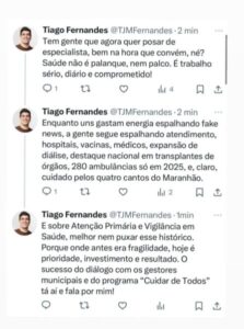 Secretário Tiago Fernandes rebate fala de Carlos Lula