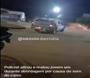 Vídeo: policial mata jovem por causa de som de carro