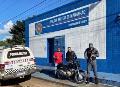 Polícia Militar recupera em Presidente Sarney motocicleta roubada na cidade de Santa Luzia do Paruá