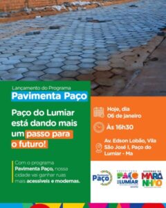 PREFEITURA DE PAÇO DO LUMIAR LANÇA HOJE O PROGRAMA “PAVIMENTA PAÇO”