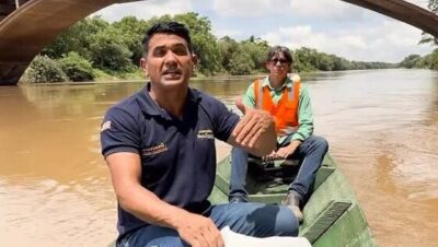 Wellington fiscaliza situação de ponte sobre o Rio Itapecuru