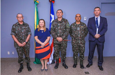 Iracema Vale recebe chefe do Comando Militar da Amazônia e sugere parcerias em prol do Maranhão