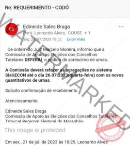 Tribunal Regional Eleitoral atende solicitação do CMDCA de Codó e aumenta quantidade de urnas eletrônicas para a eleição do Conselho Tutelar