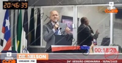 Vereador Dr. Nelson critica professores que se retiraram da sessão da Câmara e diz que sente falta de sindicato lutar por outras categorias