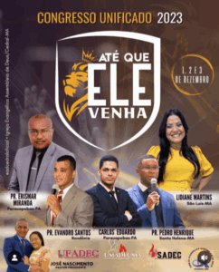 Festa Unificada da AD em Cedral com o tema “Até que Ele venha” dias 1, 2 e 3 de dezembro