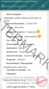 Após matéria do Blog do Leonardo Alves, “falsa informação” é retirada do registro de candidatura de Raimundo Leonel