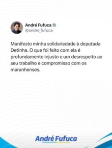 Pré-candidato a Senador, Fufuca faz gesto a Josimar de Maranhãozinho