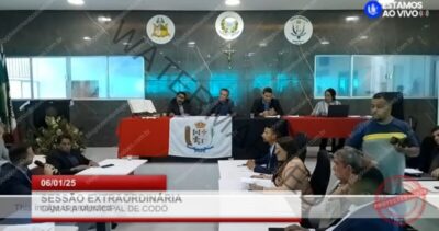 Vereadores se reúnem para aprovar projeto de reforma administrativa do prefeito Chiquinho FC