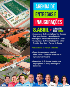 Prefeito Gentil Neto recebe Brandão, Camarão e ministro André Fufuca, nessa terça-feira (8), para série de inaugurações em Caxias e posse de Fábio Gentil como secretário de Estado