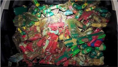 PRF apreende 188 kg de drogas escondidas em pneus de caminhão em São Luís