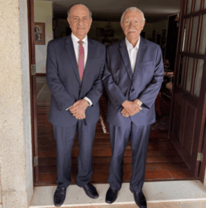 Secretário Aparício visita ex-presidente Sarney em Brasília